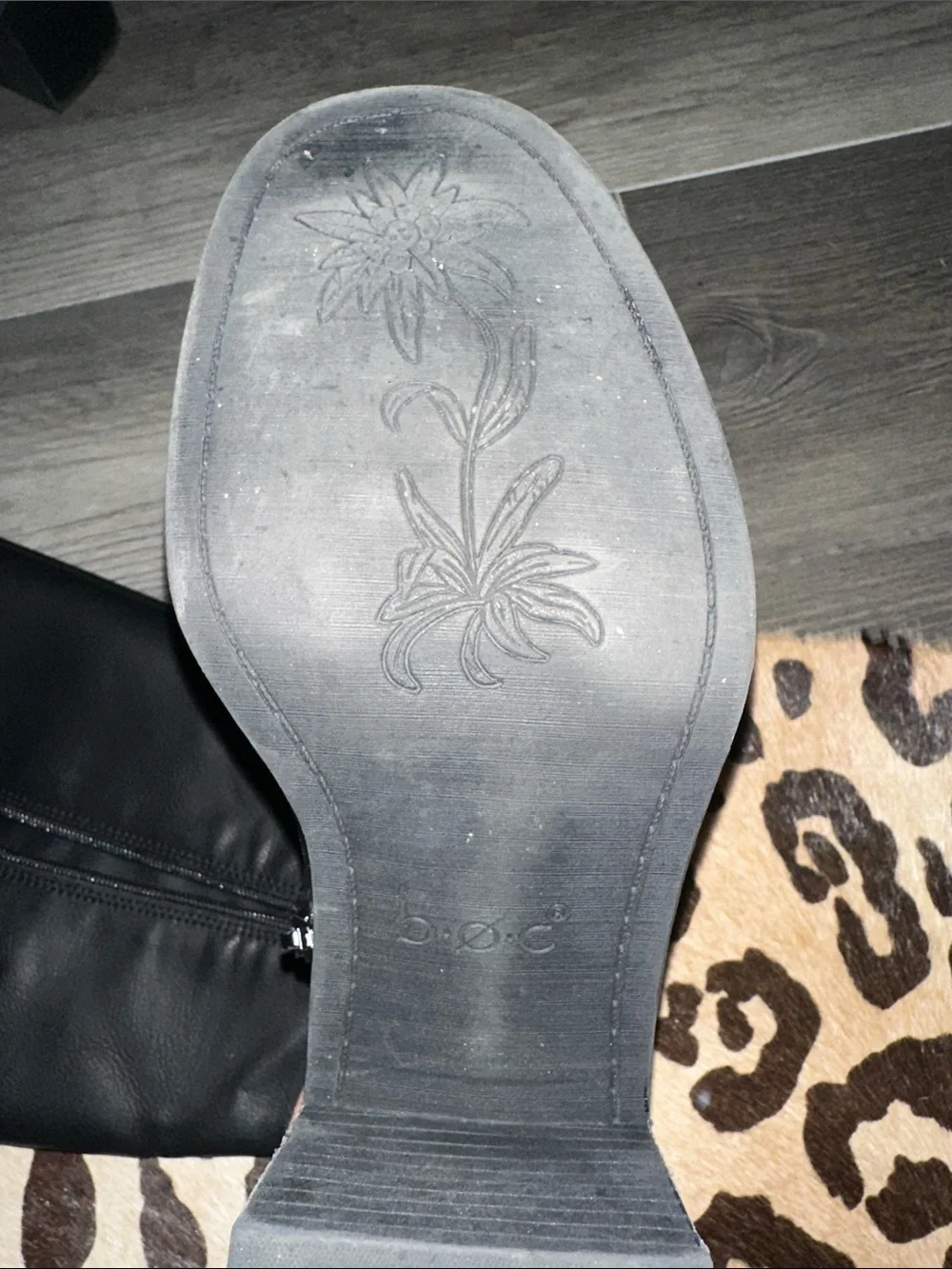 boc Black Over-The-Knee Leather Boots